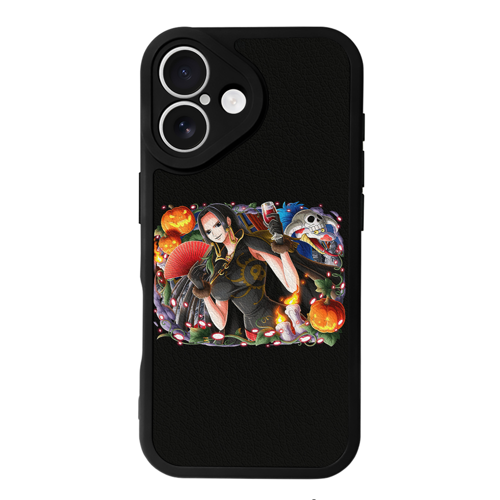 （画像用） ワンピース ボア・ハンコック ONE PIECE Boa·Hancock 【iPhone 16シリーズ対応】シリコンスマホケース（レザー調） 材質：シリコン